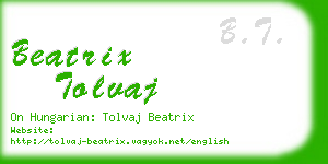 beatrix tolvaj business card